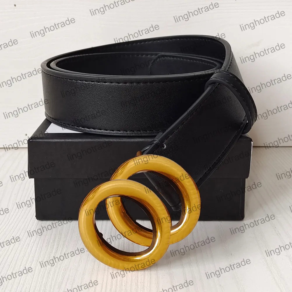 Fashion belt Designer women Men belts genuine leather Pearl and Diamonds Big Buckle female strap Girdle black color 3.4/3.8cm width With Box