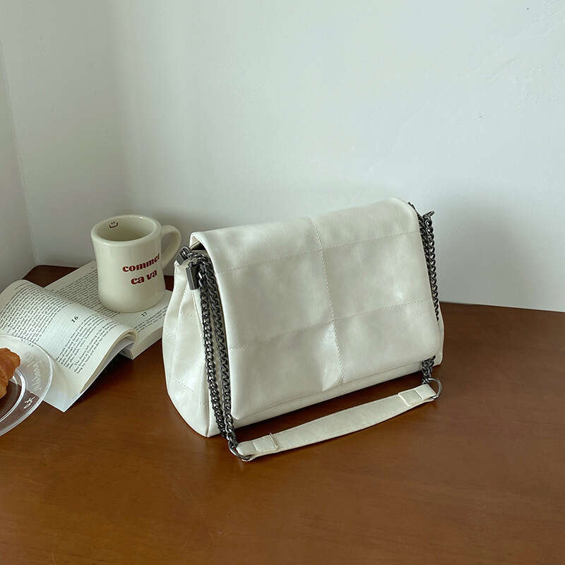Women's Fashion Commuter Bags Niche Chain Crossbody Bag Ladies Shoulder Large Capacity Handbag Cross Square PU