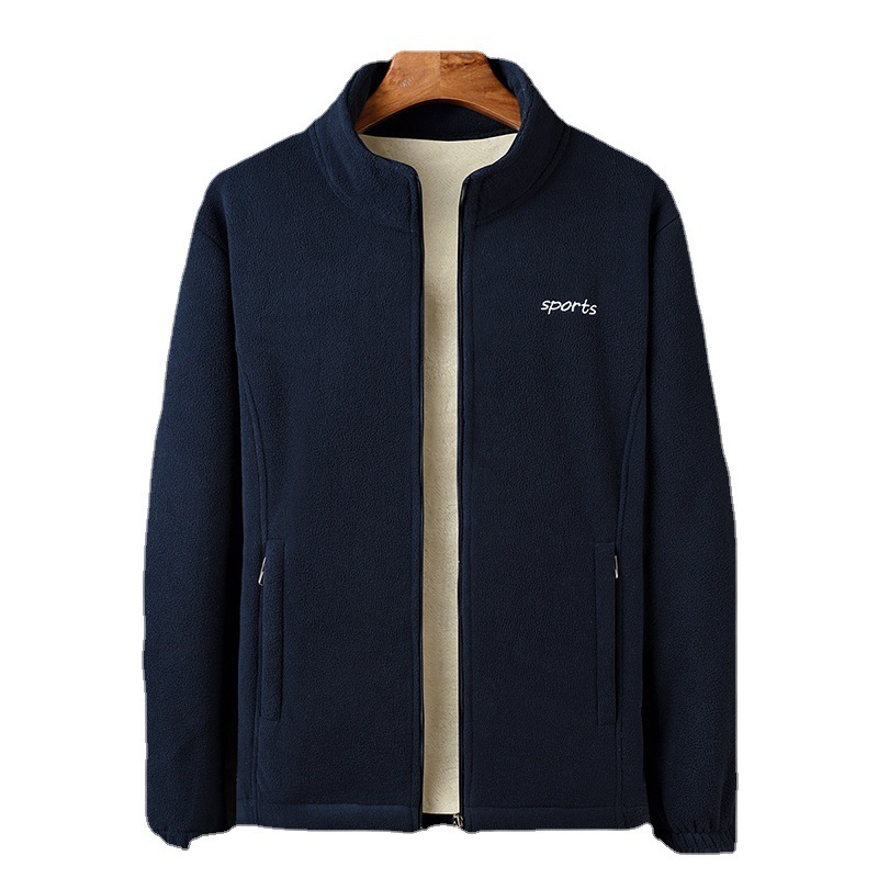 2024 Autumn/Winter New Designer Thick Warm Jacket Men's Double sided Lamb Cashmere Jacket
