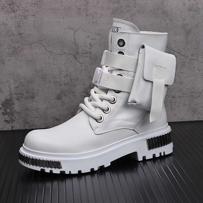 New Arrival High Quality Hot Sale Men Fashion Casual Popular Ankle Boots Autumn Winter Youth Tredning Metal Warm Snakers 241107