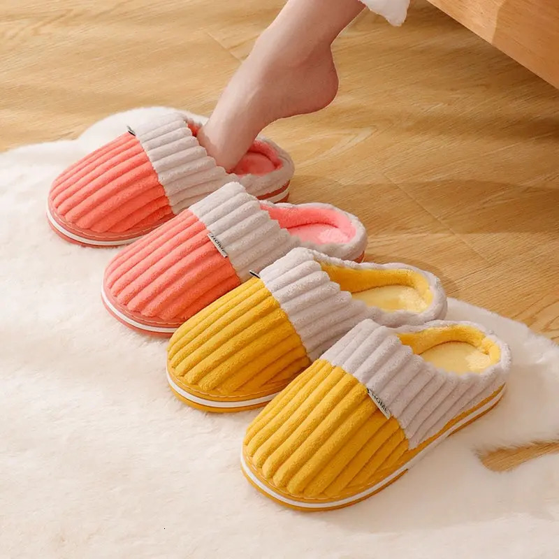 Feslishoet Women Winter Home Slippers Cartoon Nonslip Soft Winter Warm House Spa Slippers Indoor Bedroom Lovers Outdoor Shoes 241025