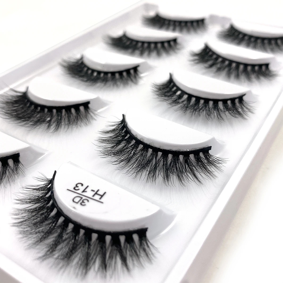 5 Pairs Multipack natural false eyelashes lashes long makeup 3d mink lashes eyelash extension mink eyelashes for beauty H13 E-08 241028