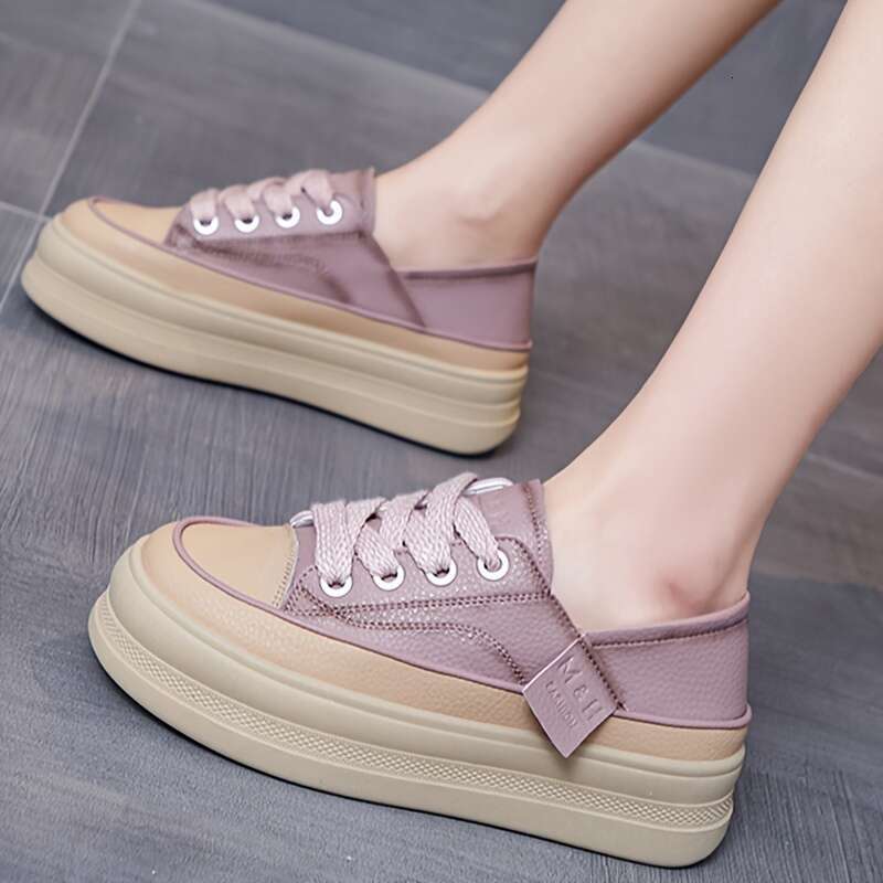 Stylish Women's Platform Sneakers for Daily Wear - Durable Thick Sole Running Shoes