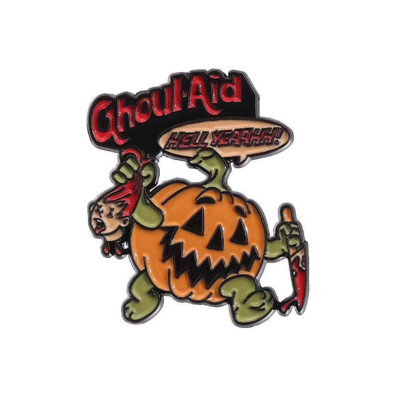 Anime pins Anime badges cartoon enamel pin Halloween dark quotes pin badge horror scary gothic japanese game tv movie film pin science fiction accessory A66