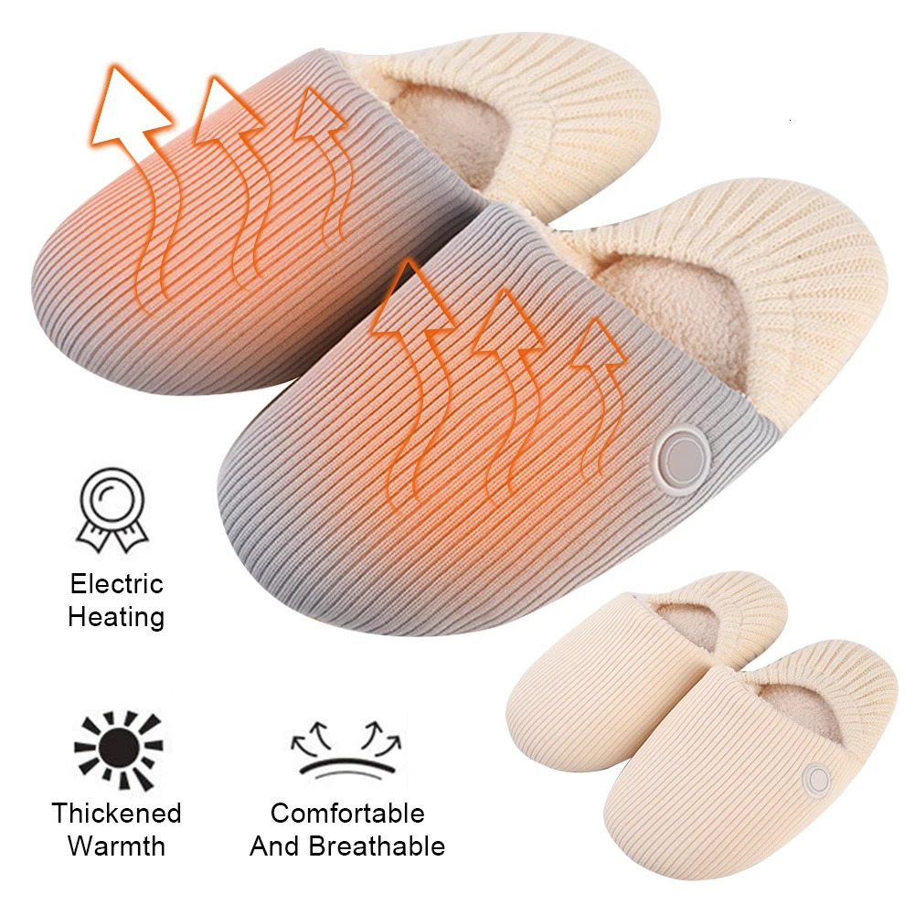 Winter Shoes Electric Heating Shoes USB Heated Slippers Foot Warmer Warm Heated Slippers Boot Shoes for Men Women Christmas Gift 241025