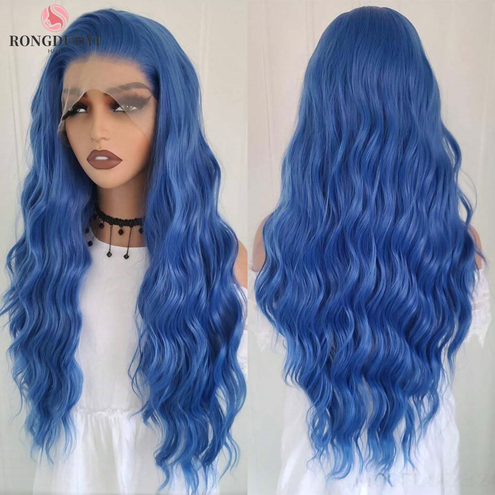 13X4 Ash Blonde Deep Curly Synthetic Lace Front Wig Natural Wavy Long Dark Blond Colored Hair Frontal Wigs for Women Party