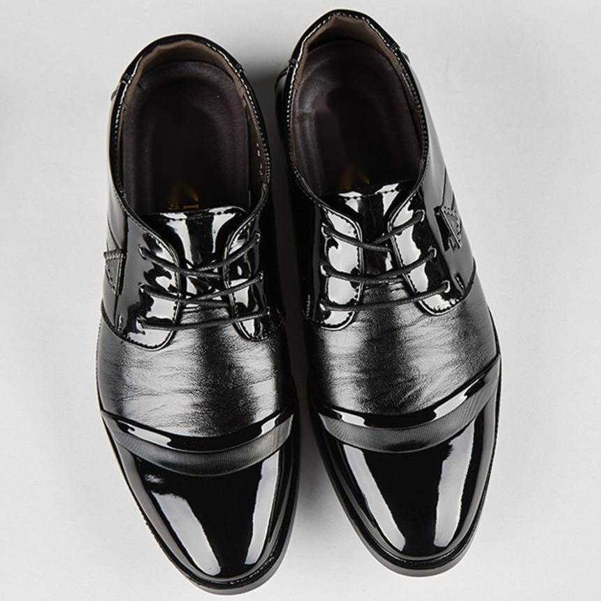 Men Dress Shoes Spring New Leather Shoes Mens Business Dress Wedding Shoes Lace Up Pointed Single Dressing Shoes 241009