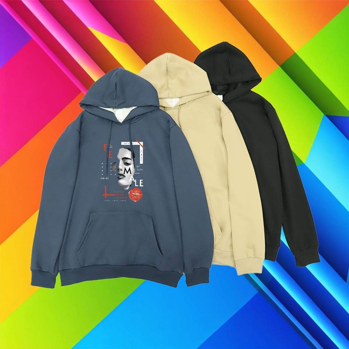 2024 DIY Woman Hoodie Hooded Collar Long Sleeves Nice Couples Hoodie Oversized Hoody Cotton 350g Y2K