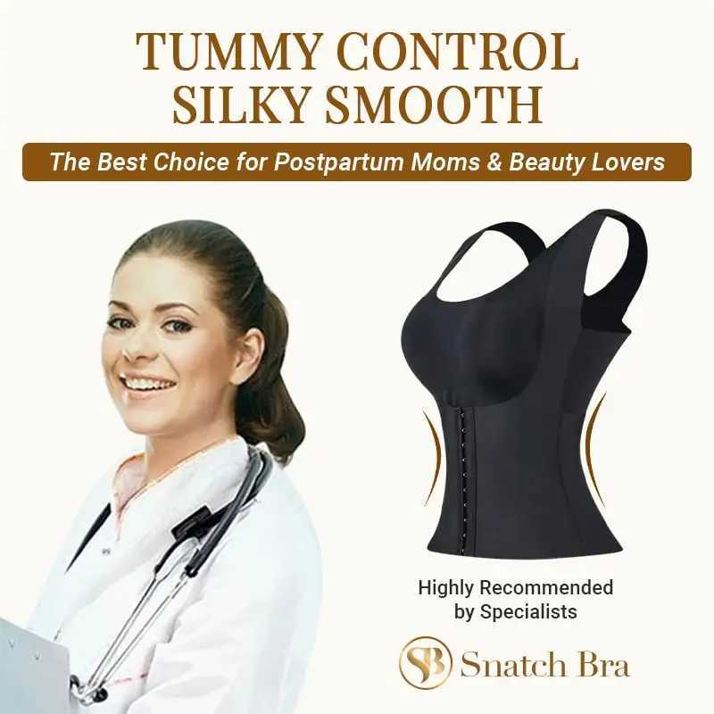 3-in-1 Waist Trainer Bra Waist Buttoned Bra Shapewear Women Waist Trainer Corset Tummy Control Body Shaper Adjustable Straps 3XLXJ241028