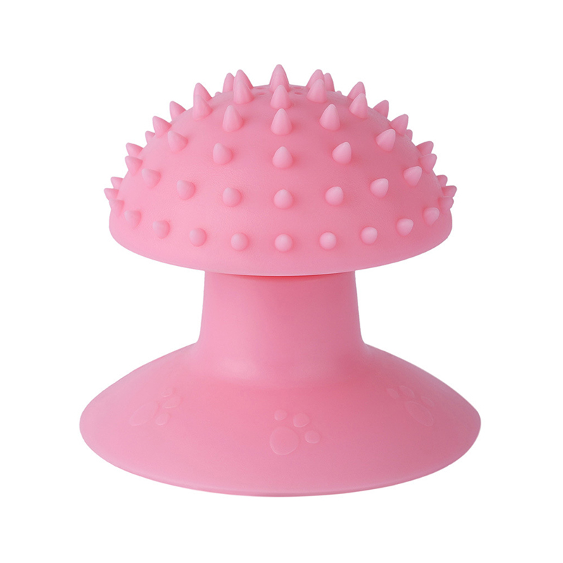 Self Groomer Brush: Caip Cat Scratcher, Massage Brush, TPR Sucker Itching Tool For Pet Grooming
