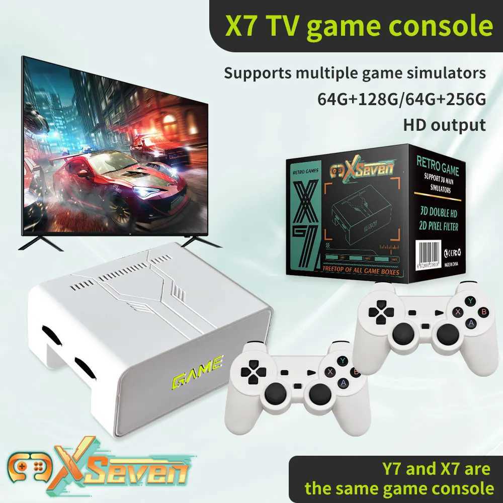 Coopheme X7 128G 256G Linux System Y7 4K Video Game Console LPDD 2GB TV Box Wireless Controller Retro Gaming 10000+Ports PSP Y241028
