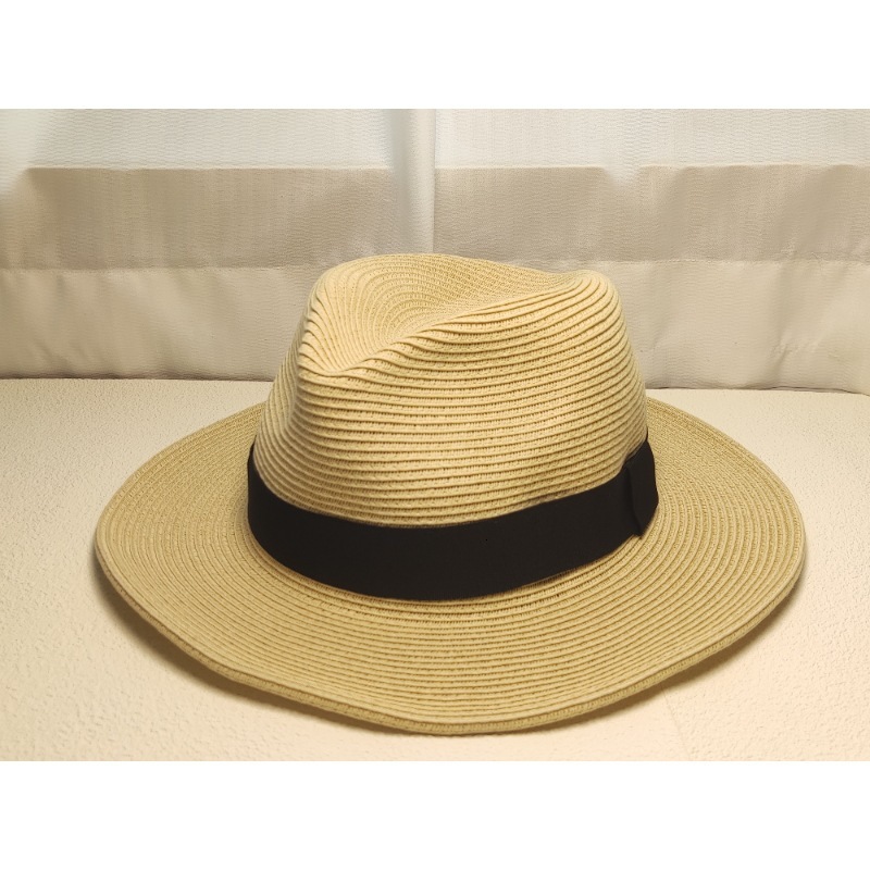 High end Fashion design men's braided straw sun protection hat, women's street top hat