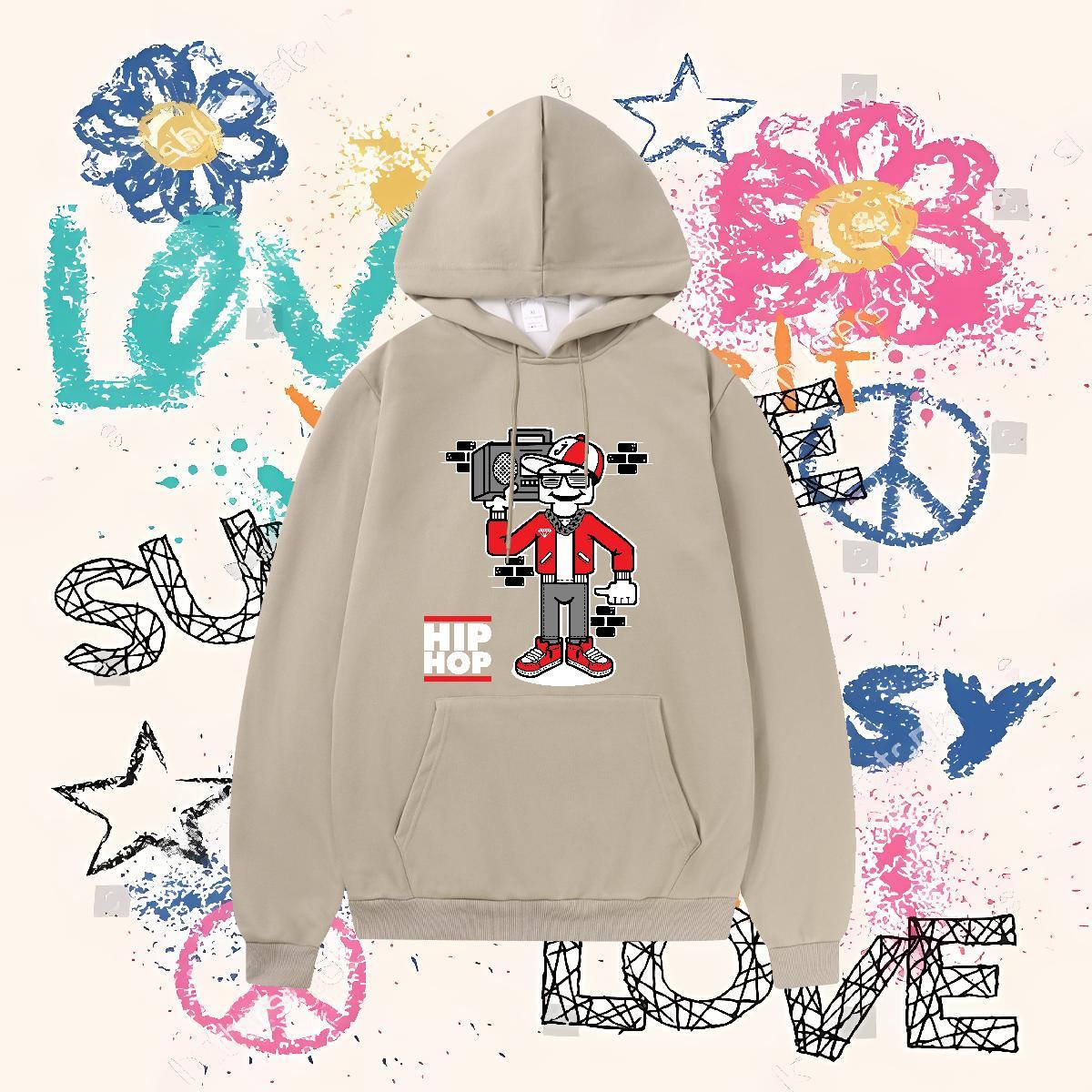2024 DIY Mens Hoodie Breathable Drawstring Hoodie Designer Men Tops Hoodie Plus Size Cartoon Clothes Hoodie Sports Casual Tech Fleece