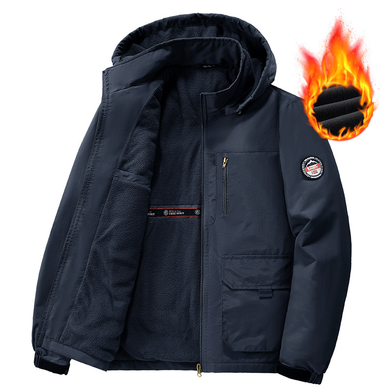 2024 new designer winter men's coat autumn and winter new plus size fashion brand and plush thick coat