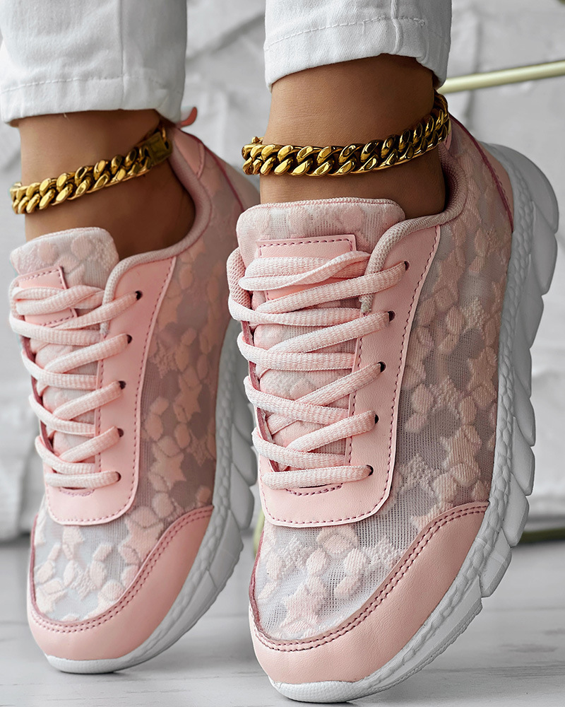 Spot LZT8157 fashionable and versatile spring and summer styles, breathable, lightweight, casual sports women's shoes, soft soled, comfortable ru
