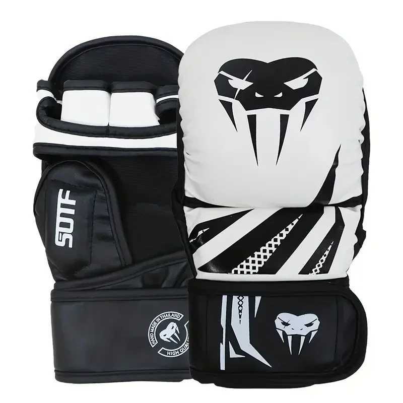 Profional MMA Half-Finger Fighting Boxing Gloves Thickened Sanda Free Fighting Mixed Martial Arts Training GlovesXJ241028