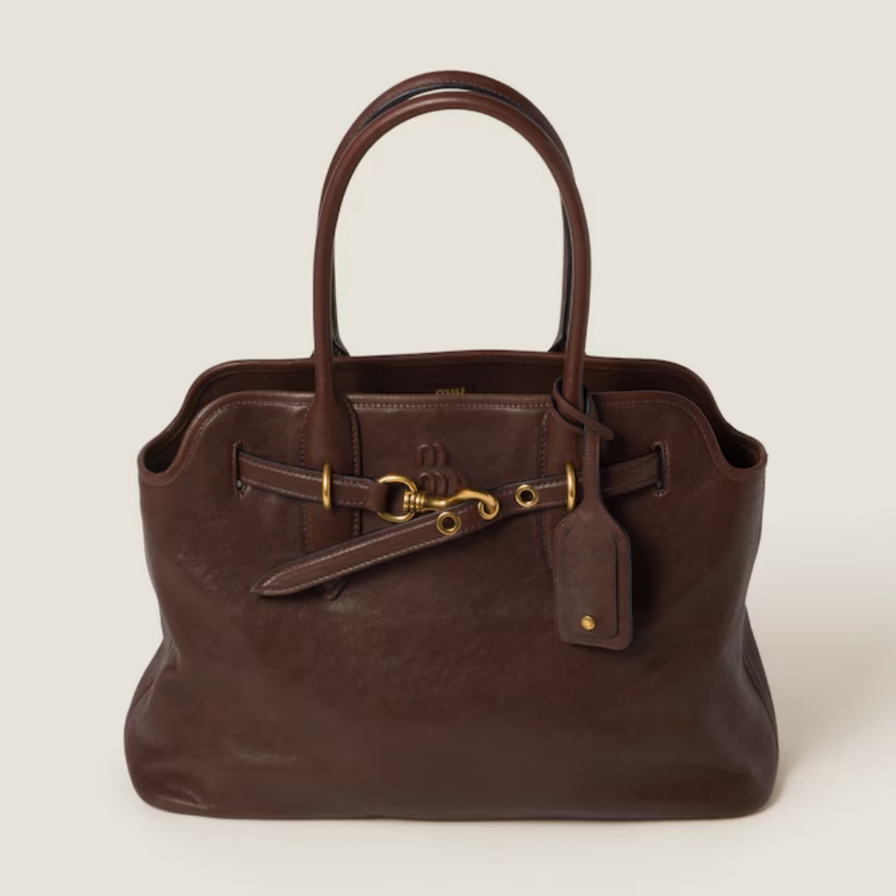 Womens Mens Aventure Nappa leather tote Vintage Designer shoulder city bag Fashion handbag Top handle black brown pochette crossbody brand clutch bags