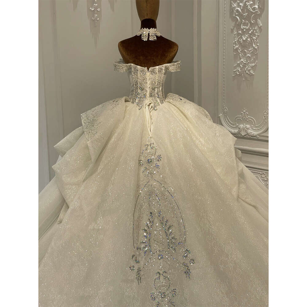 Amanda Novias Off The Shoulder Straps With Detachable Collar Bridal Wedding Dress