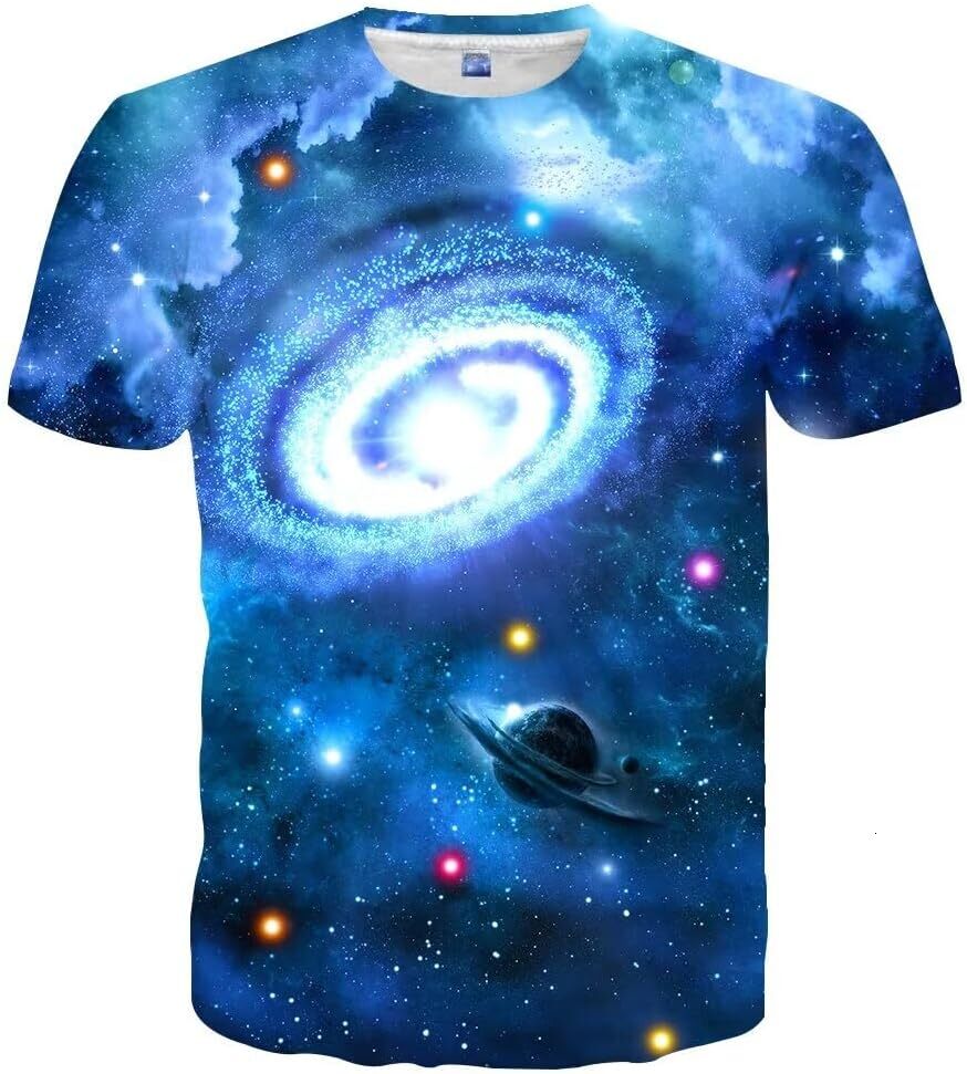 Mens T shirt Unisex 3D Colorful Print cool Graphic Tee Shirts for Men Women and Teens tee Casual tops summer clothes Trendy patterns