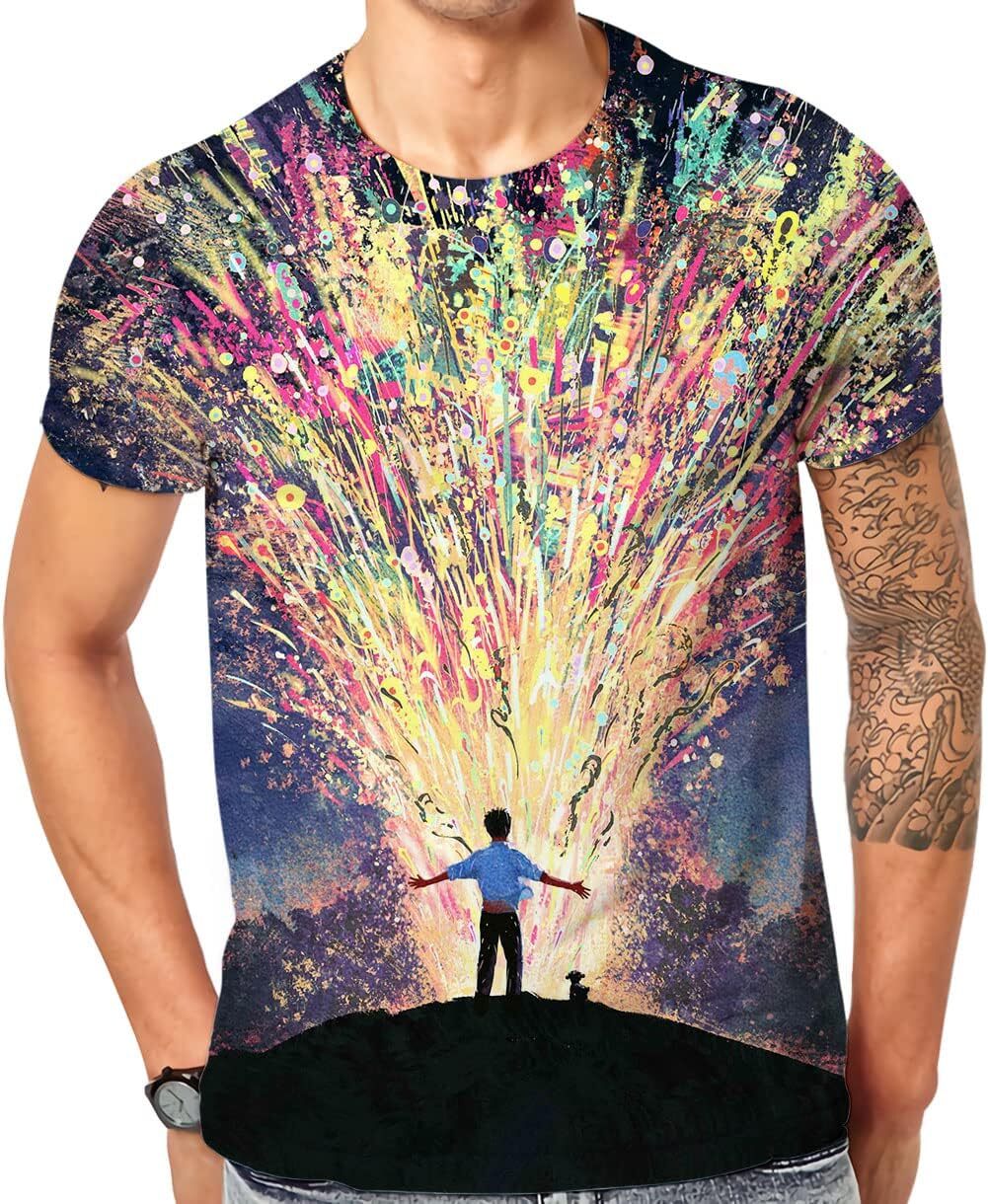 Mens T shirt Mens T shirt Mens Casual 3D Printed Tops Tees tee Casual tops summer clothes tee Casual tops summer clothes casual fashion