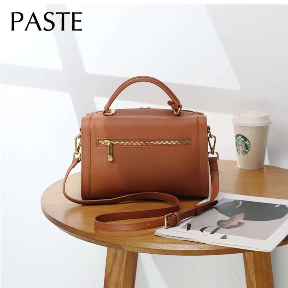 New Simple Import Natural Cow Leather Pillow Tote Leisure Cowskin Women Handbag Grey Green High Quality Female Shoulder Bag