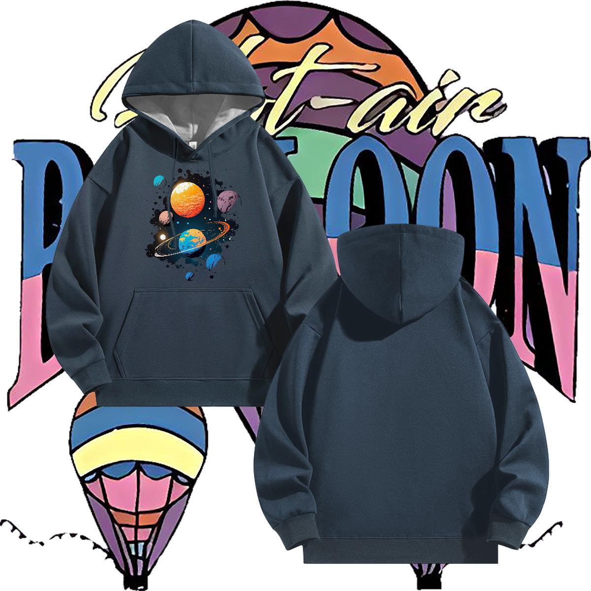 Factory Direct Hoodie Hip Hop Unisex Men Tops Hoodie Hooded Collar Cartoon Printing S-3XL Hoody Tech Fleece