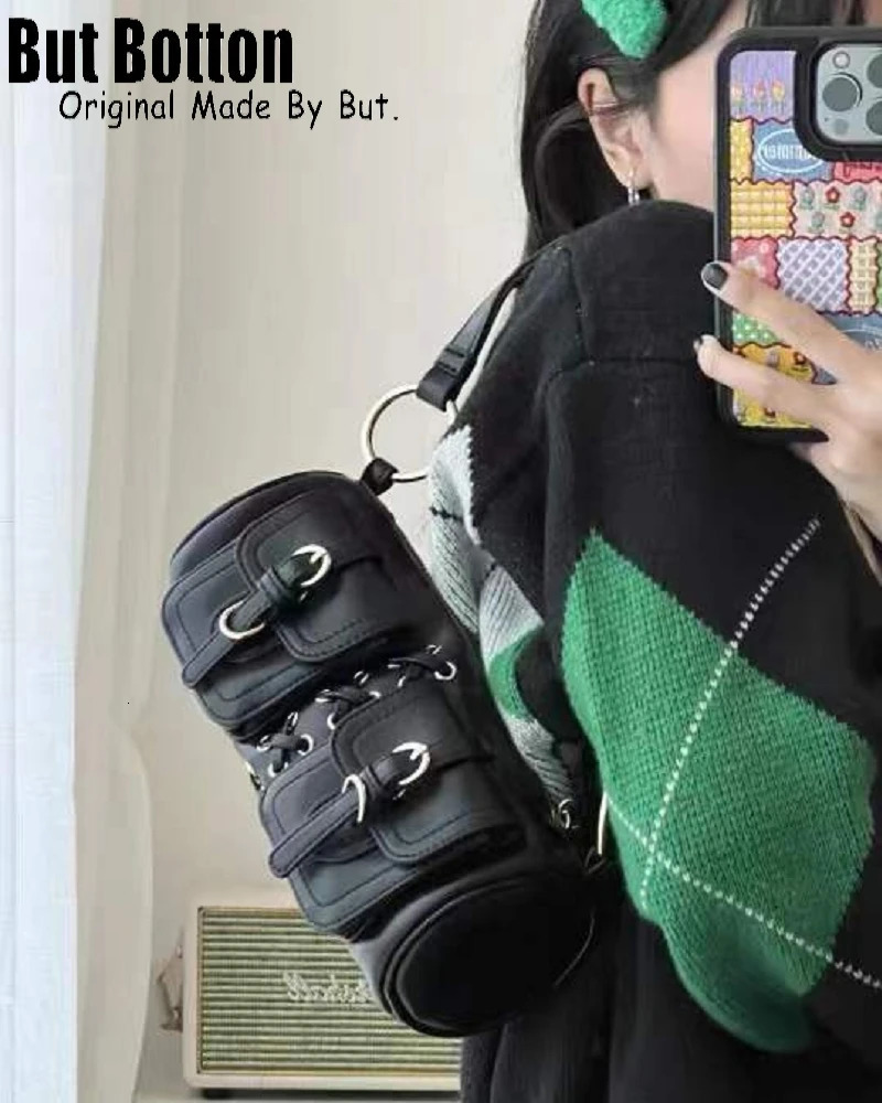 Unique Custom chain Vintage Y2K Girl Women Bag Gothic Lolita Single Shoulder underarm Bags Ladies Hip hop Punk Handbag Tote 241024