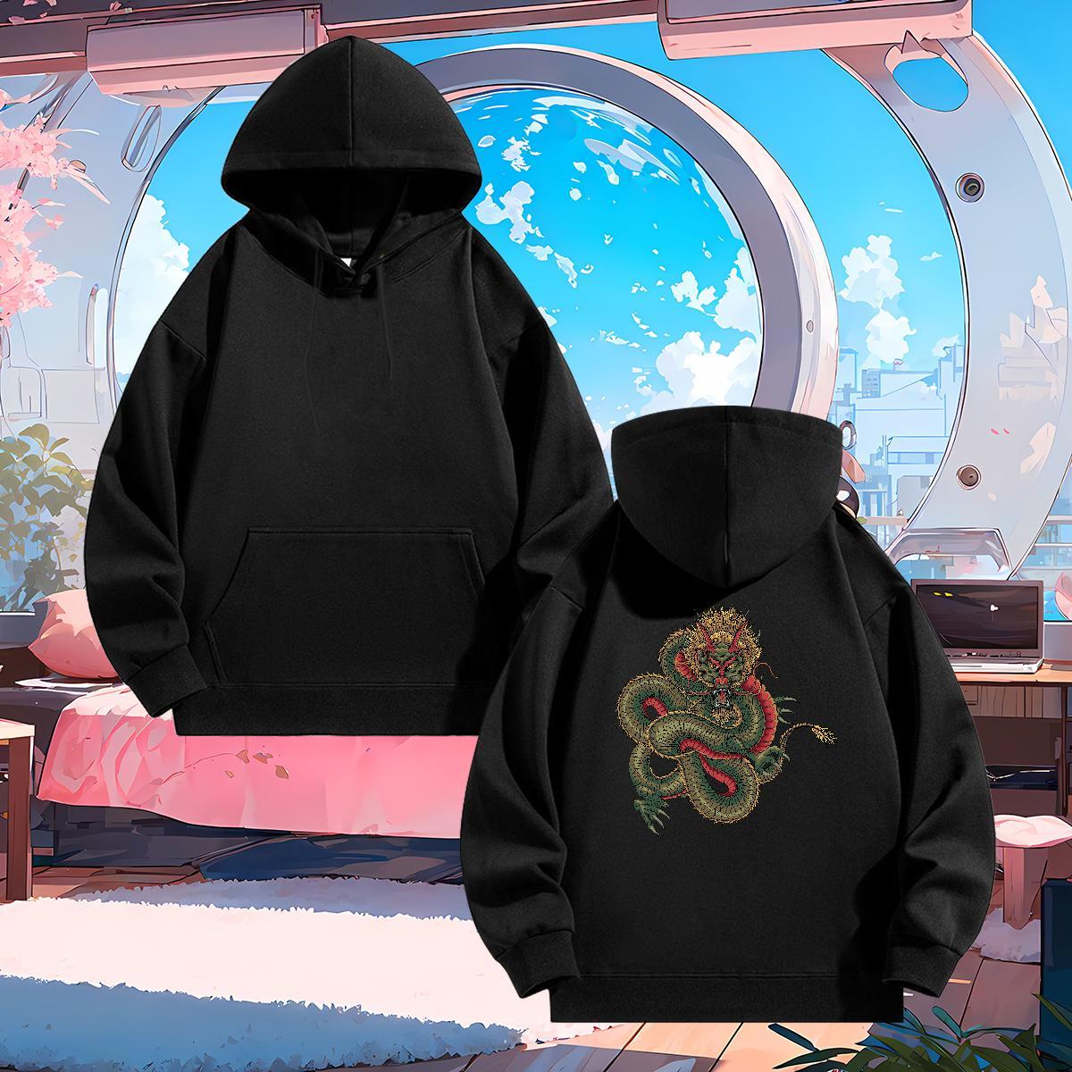 Classic Casual Hooded Sweatshirt Custom Print Oversized High Quality Men Tops Hoodie Top Hoody Street Tech Fleece Long Sleeve Drawstring