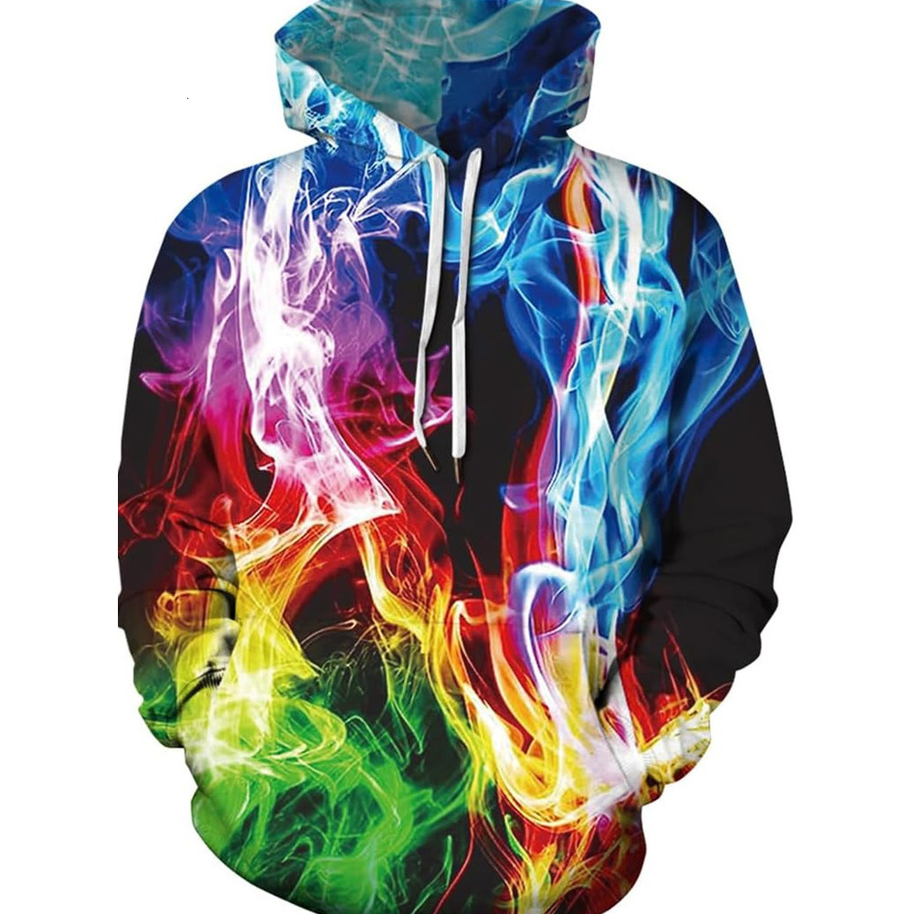 Hoodie for Mens cool Hoodie 3D Printed Pullover Hooded Sweatshirt Cool Outfits With Pockets Graphic Warm and casual
