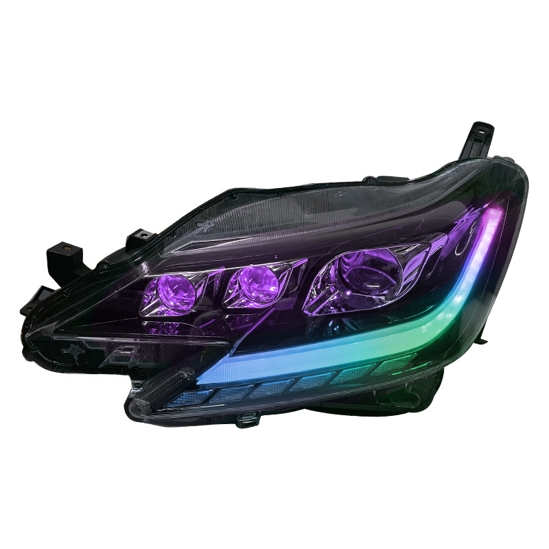 For Toyota REIZ 2013-20 19 Headlight Assembly Upgrade RGB Headlight Demon Eye Daytime Running Light