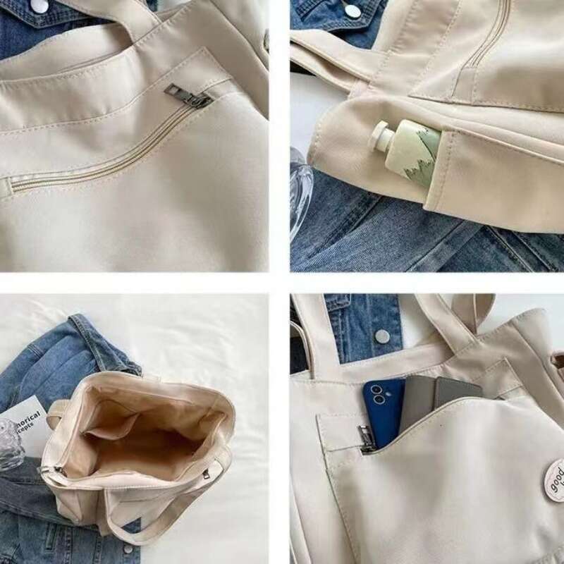 Fashion Women's Shoulder Class Large Capacity Student Tote 2025 New Canvas Commuter Handbag Women Bag