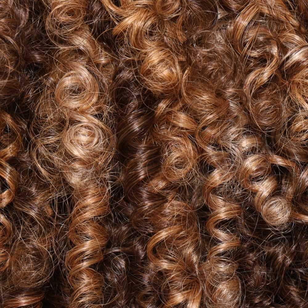 Unice Hair Blonde Highlight quirky curly wig with bangs 100% synthetic short bob wig all male African wig density 150% M241028