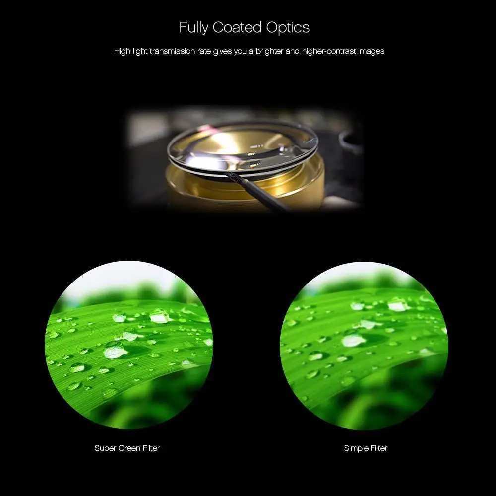 16x52 Telescope Day Night Vision HD OPTICS BAK4 Night Vision full optical Monocular Telescope Outdoor Sports TelescopeXJ241028