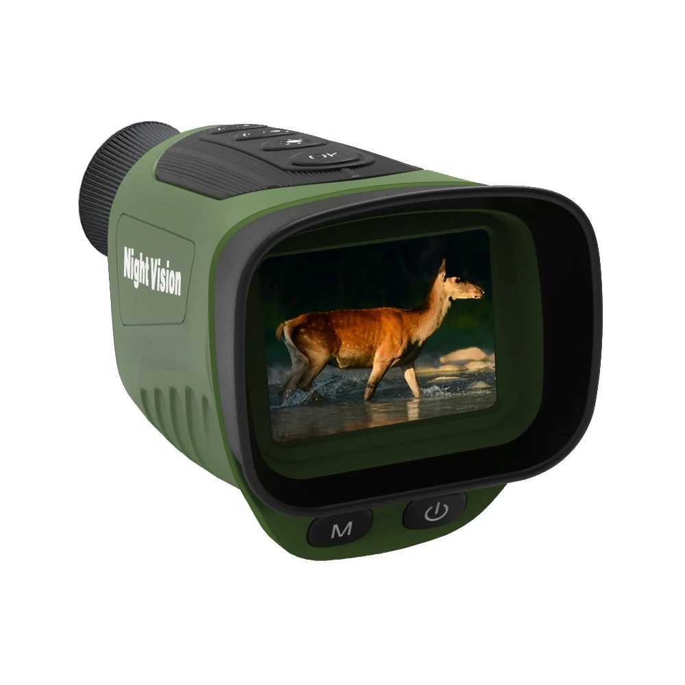 Ponbos DT19 Portable Infrared Monoculars Night Vision 300M 2.5K UHD 48MP 8X Digital Zoom Telescope for Hunting CampingXJ241028