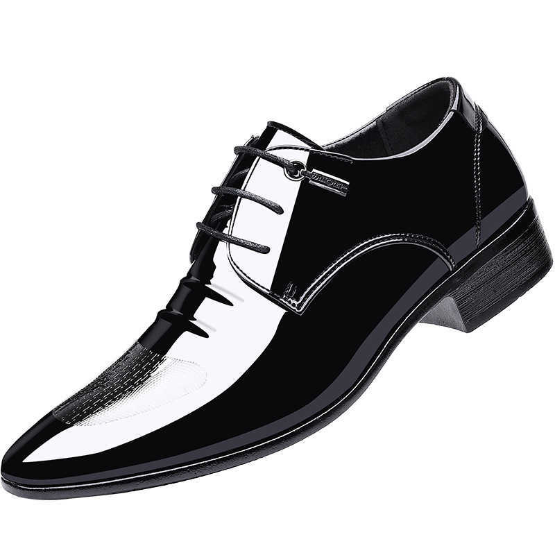 Men Dress Shoes Mens Business Leather Shoes Autumn Mens New Pointed Low Formal Matching Clutch Dressing Shoes 241009