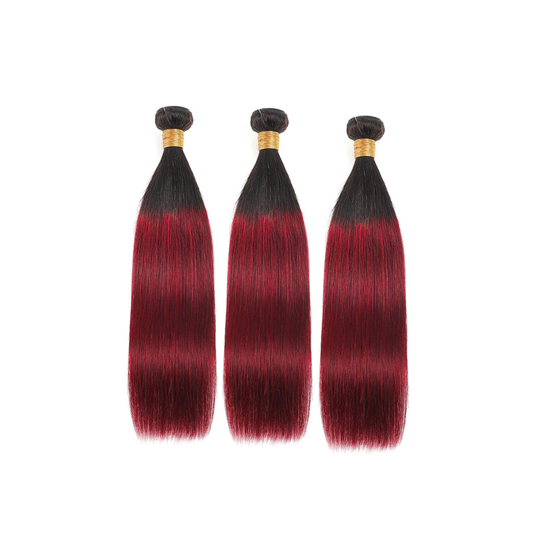 Brazilian 100% Human Hair Extensions Silky Straight 1B/4/27 P4/27 1B/30 1B/27 2# 4# 27# Double Wefts 3 Bundles 30inch