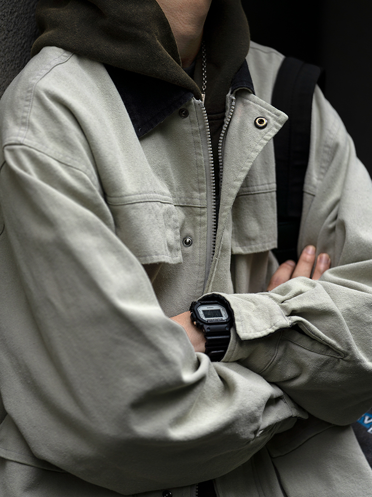 Spring Autumn Korean Fashion High-Quality Multi-Pocket Cargo Mens Clothing Haruku Vintage Safari Jacket Casual Coat