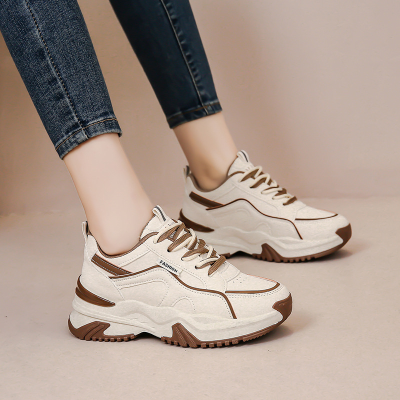 Shoes Women New Women's Single Shoes Sports Style All Casual Daddy Shoes Outdoor Women's Shoes Thick Sole Increase