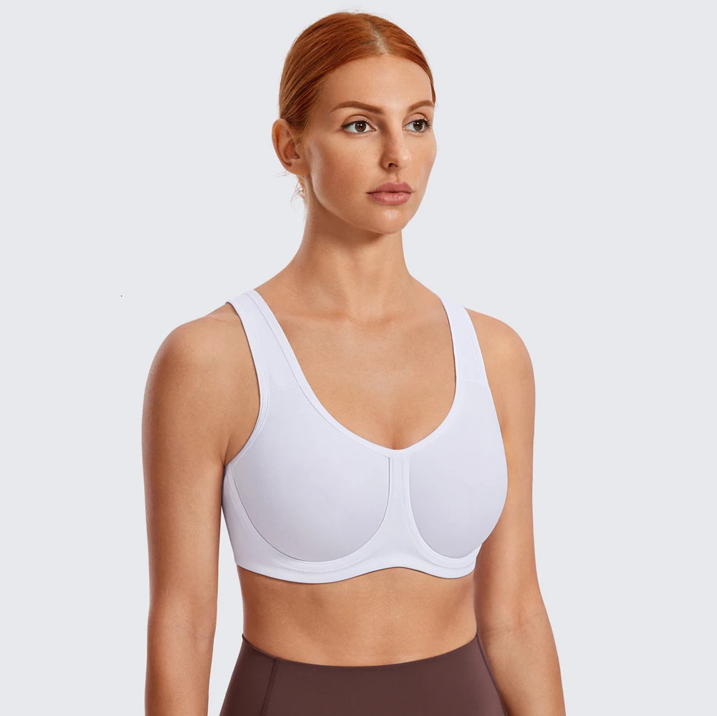 SYROKAN Sports Bra Women Max Control High Support Plus Size Underwire Gym Fitness Tops Activewear Beathable Yoga Curve Underwear 241028