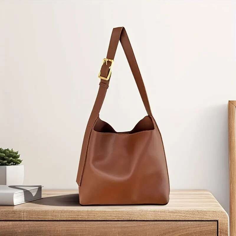 All-Match Women Shoulder Solid Fashion Handbag Crossbody Women's Minimalist PU Leather Bag For Work