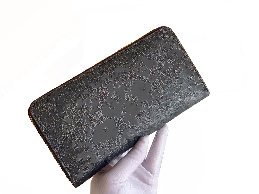 YY20240128 new High quality fashion zipper designer wallet card and coin famous men's wallet leather wallet card clip coin wallet free gift box