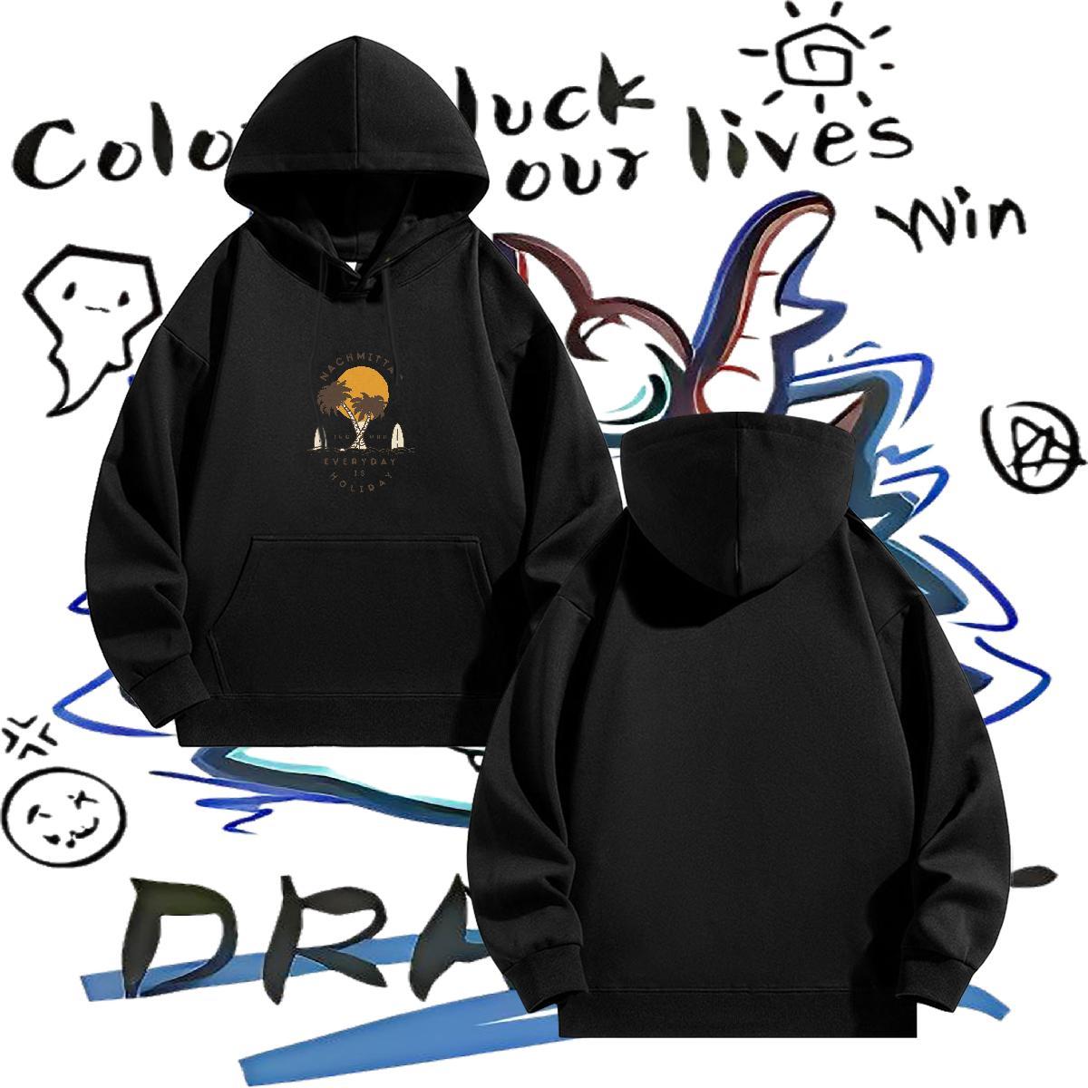 Fashion Man Hoodie Street TOP Quality Men's Hooded Sweatshirt Breathable Hooded Collar US/EU Size Clothings Tech Fleece