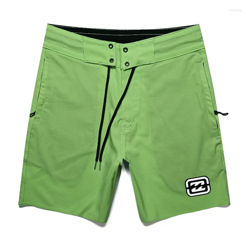 Mens Shorts Men Brand BoardShort Bermuda 4-Way Strech Quick-dry Waterproof Swim Trunk Beach Surf Short GYM Fitness Sport Pant