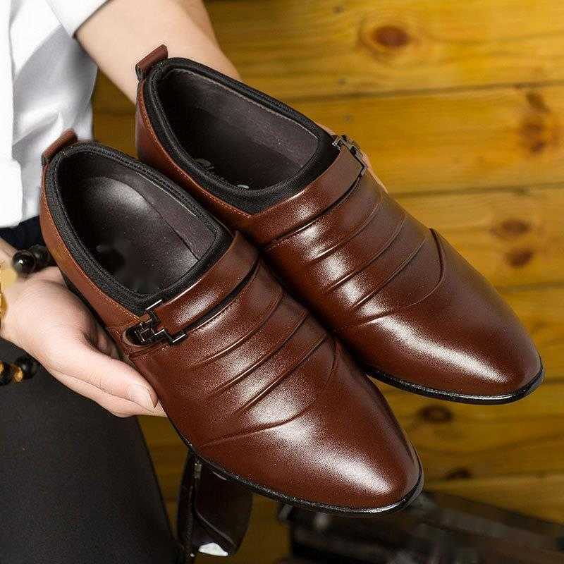 Men Dress Shoes Mens Casual Shoes Spring Mens Leather Shoes Business Dress Shoes Versatile Foot Single Shoes Extra 241009