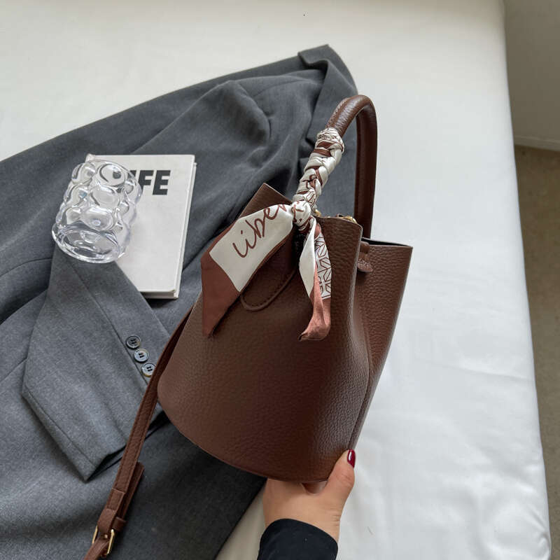 3 Sense Retro Senior Color Small Women's New Crossbody Super Fire Bucket Bag brown handbag women handbags leather s 4
