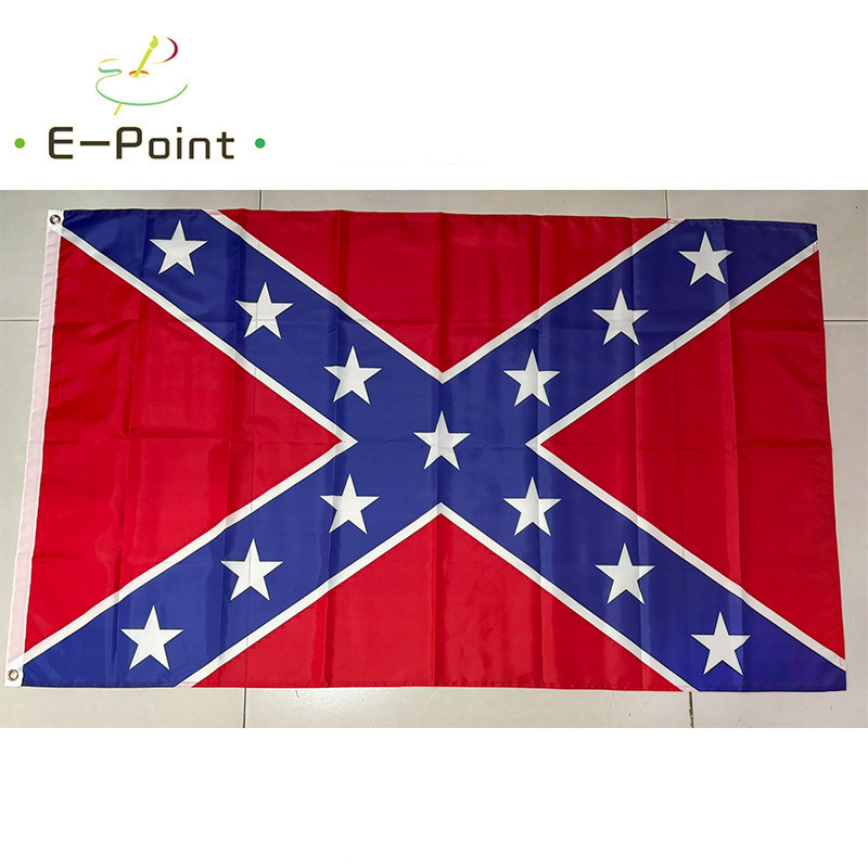 USA Confederate Flag - Modern Display of the Confederate Battle flag Country Flag Banner for Home & Garden (Sizes Available: 60x90cm / 90x150cm)