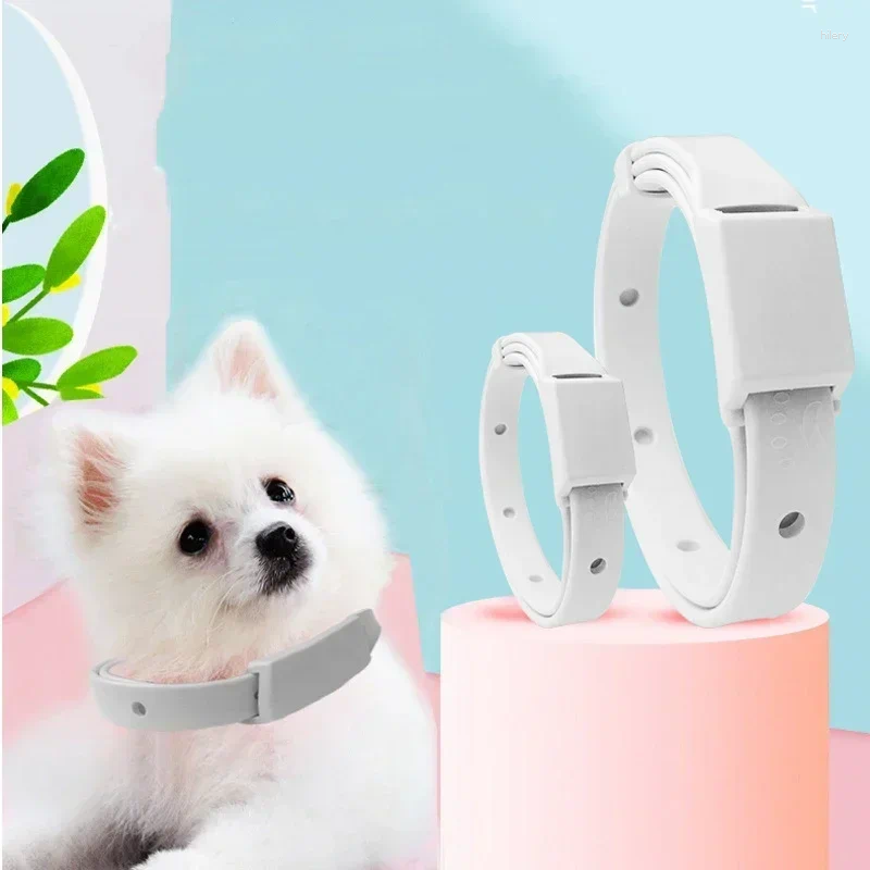 Dog Collars Silicone Anti Flea Tick Pet Collar Cats Small Dogs Accessories Supplies 8 Months Antiparasitic Protection