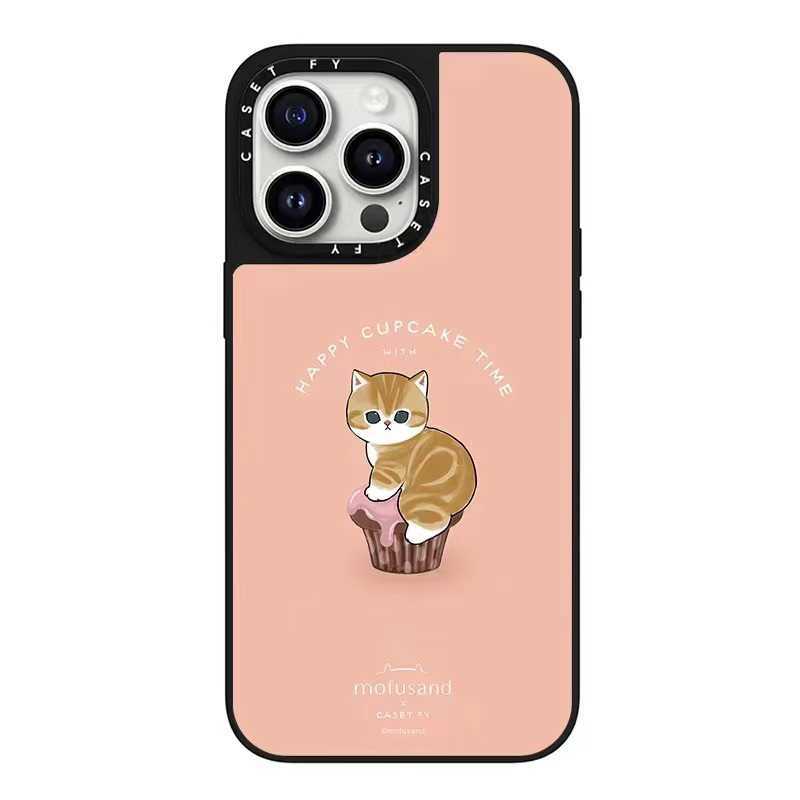 Cellphone Case Cute Mofusands Cat Case Suitable for iPhone 16 15 14 13 12 Pro Maximum Transparent Shockproof G241008