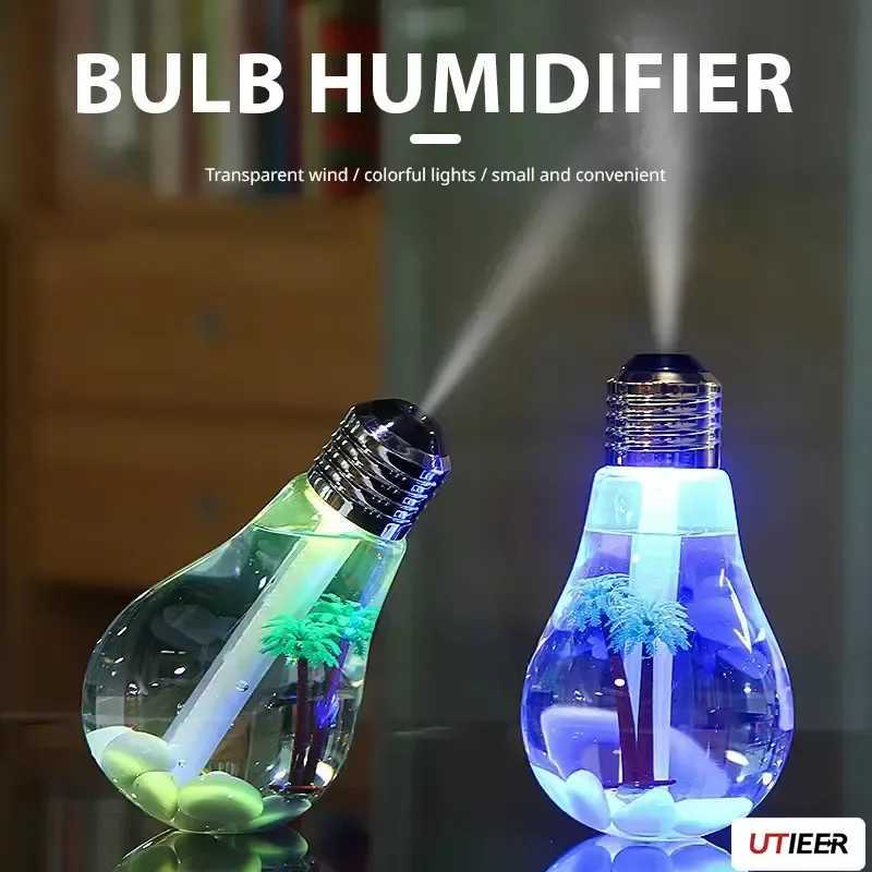 Creative Style Night Light Miniature Landscape Mr. Smoke Exhaust Usb Silent Small Color Light Bb Humidifier Y241104