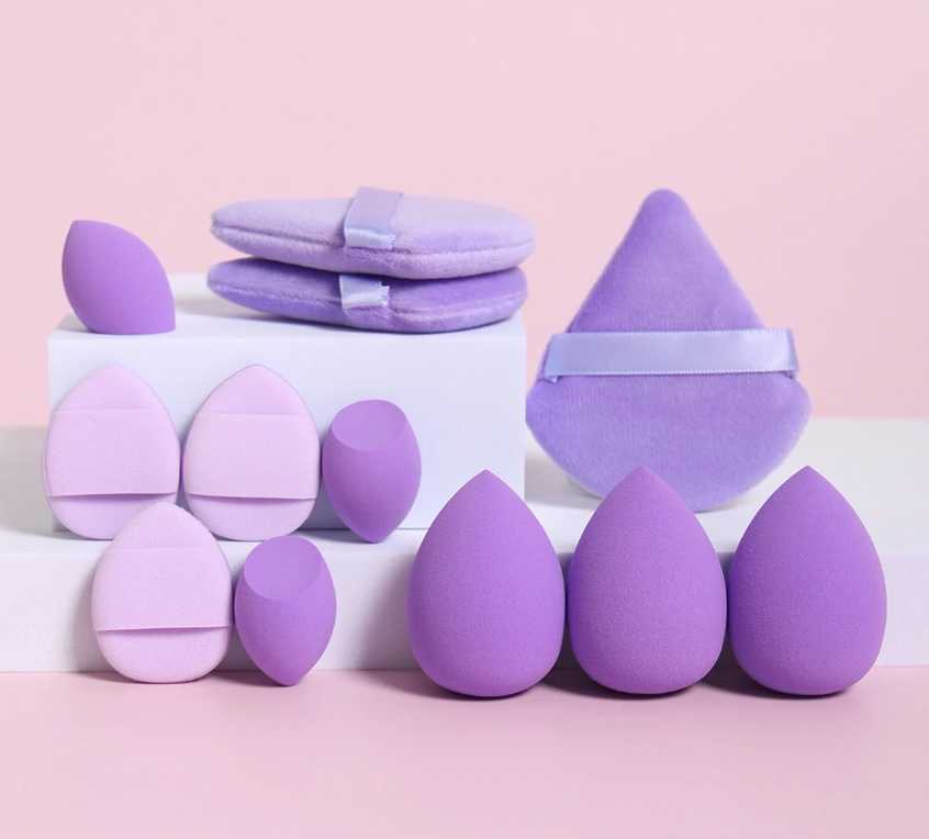 Luxury 2026 New 12Piece Makeup Net Washable Sponge Set Made Of Loose Powder Air Cushion Puffs Mini Beauty Fast Shipping X261019